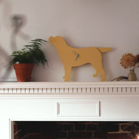 Mini Lab Clock Labrador Clock With Wagging Tail - Yellow – The Labrador Company