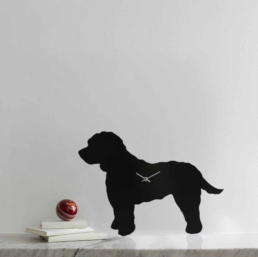 Cockapoo Clock With Wagging Tail - Black – The Labrador Company
