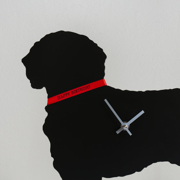 Cockapoo Clock With Wagging Tail - Black – The Labrador Company